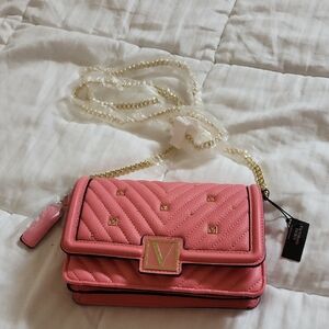 NWT Victoria's Secret Pink Quilted Crossbody